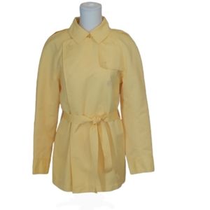 Isaac Mizrah yellow trench coat